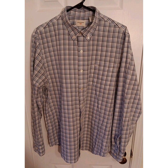 Men's Long Sleeve Dockers Button-Up Shirt L - Picture 1 of 4